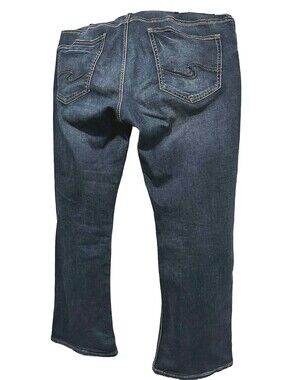 Silver Jeans Co. Eden Women's Blue Bootcut Denim Jeans Size 38x30